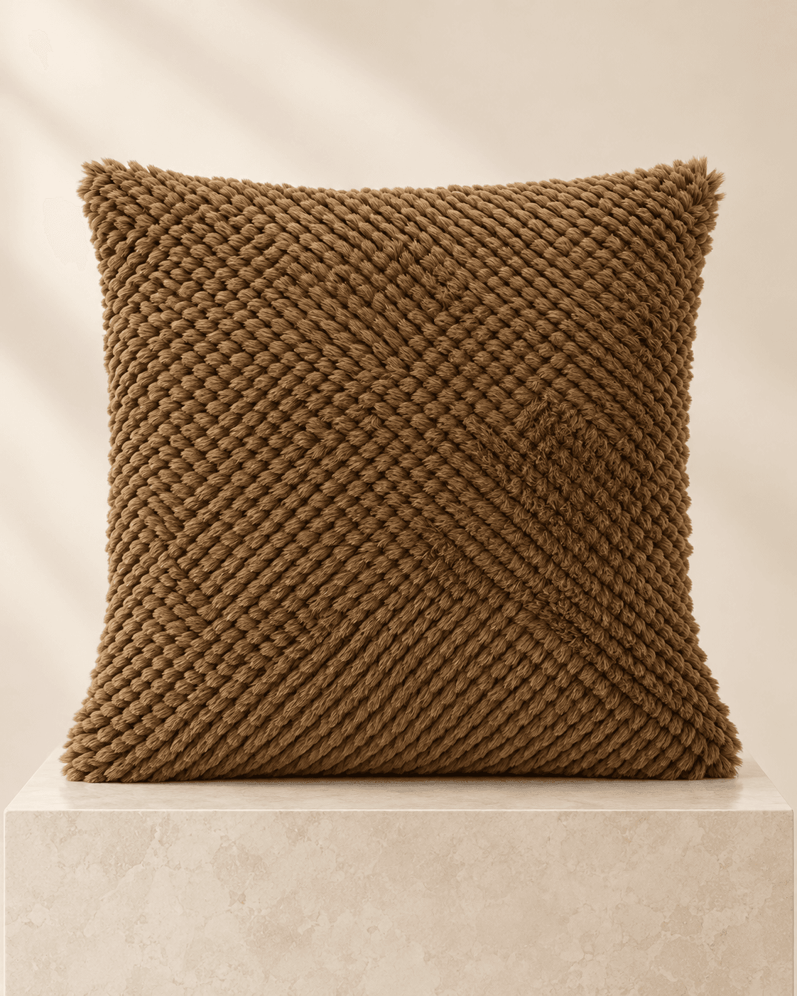 Toffee Pebble Cushion