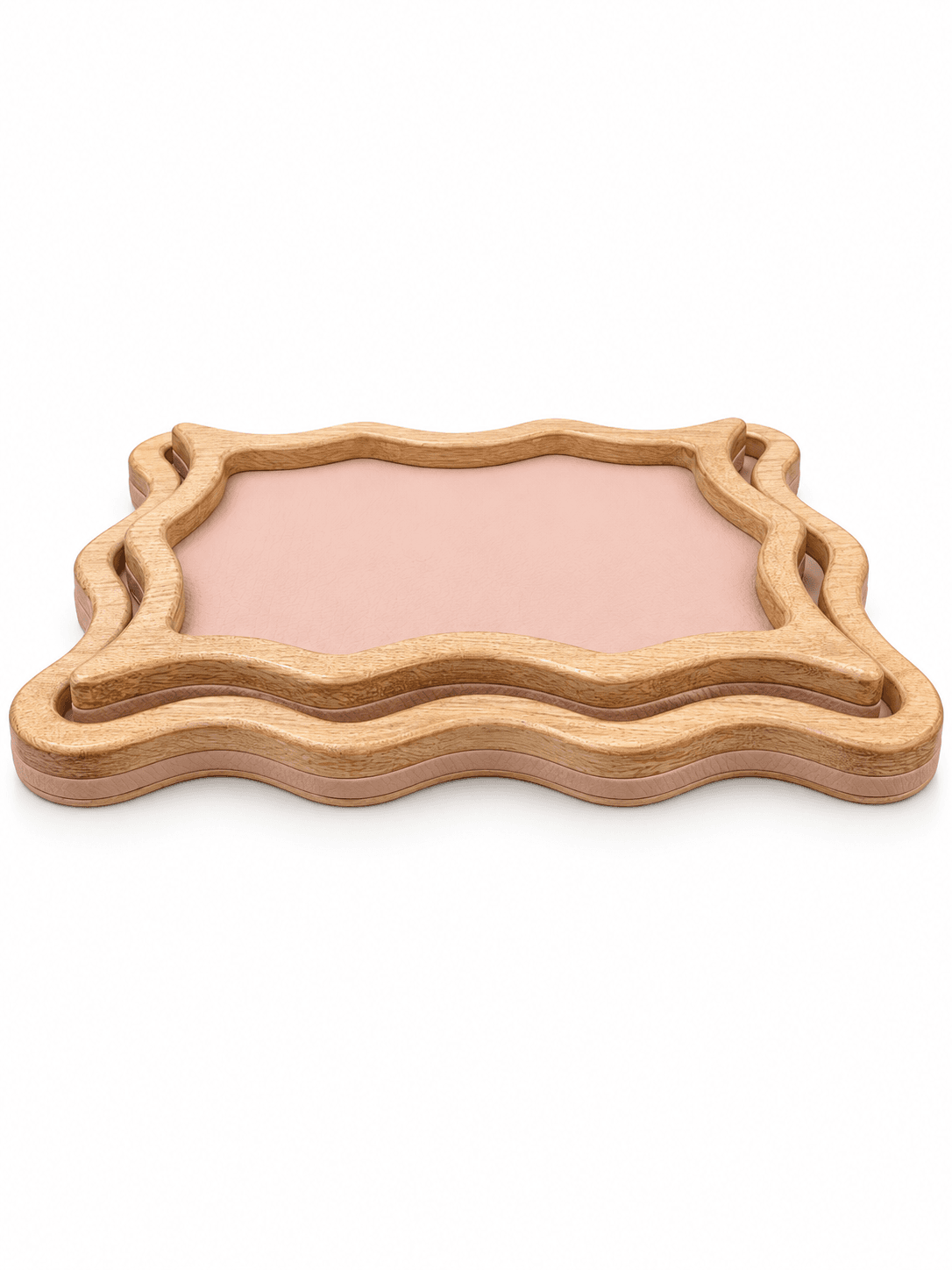 Blush Ripple Tray Set
