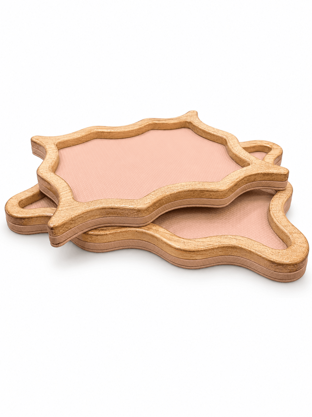 Blush Ripple Tray Set