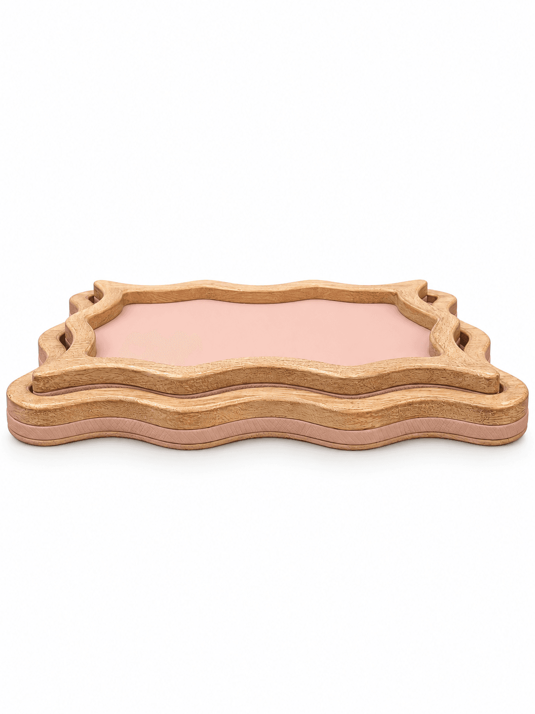 Blush Ripple Tray Set