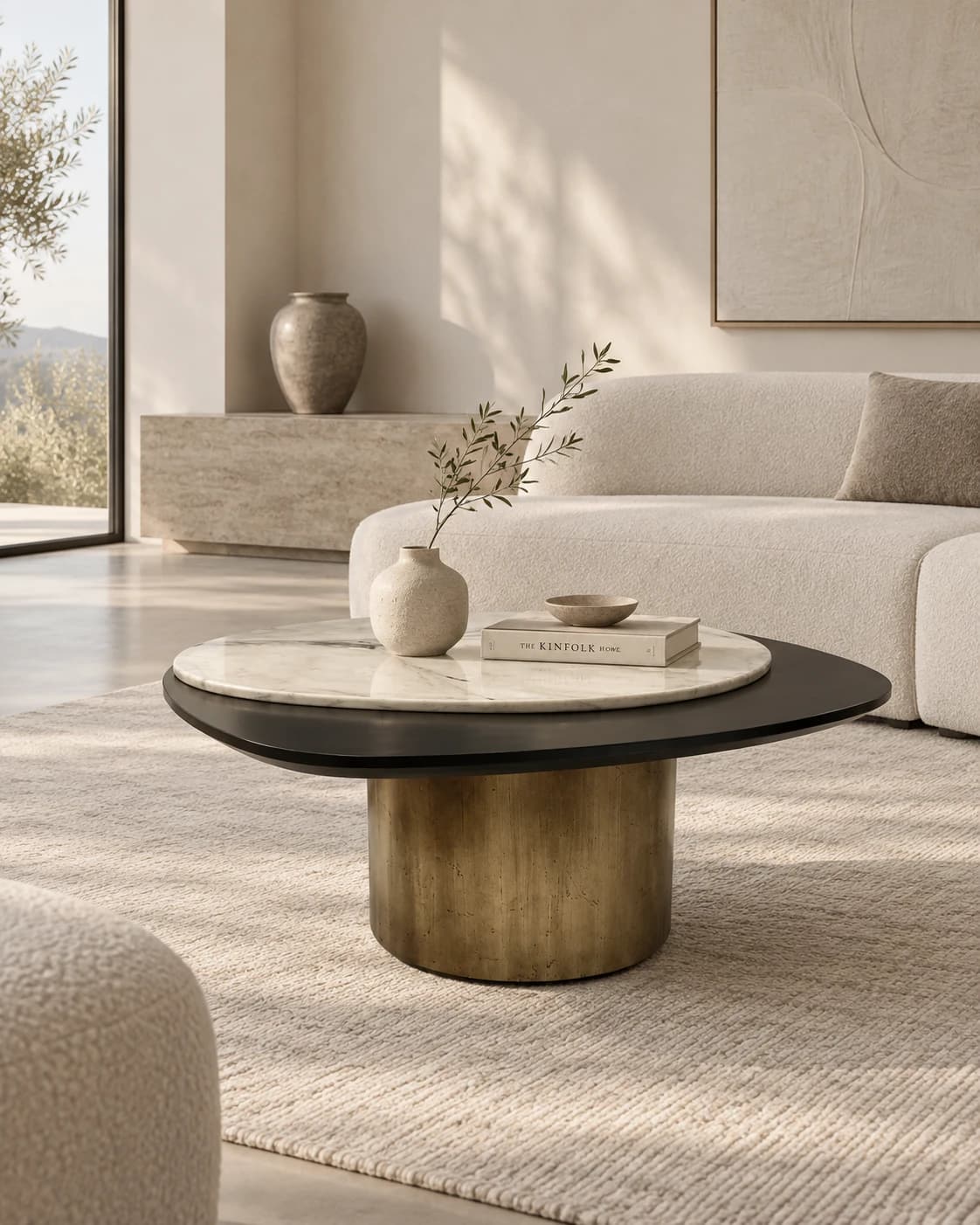 The Halo Marble Coffee Table