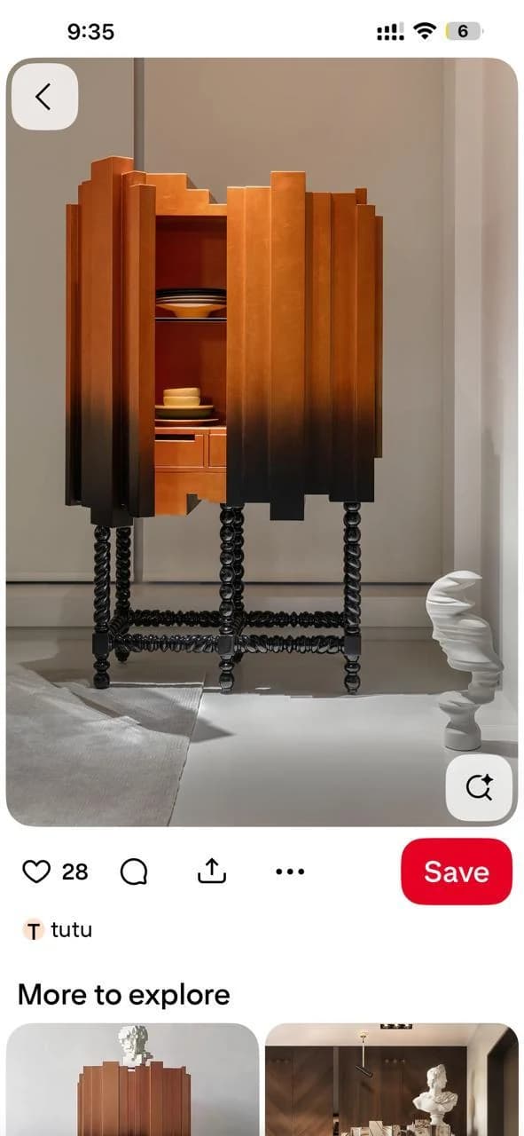 Sienna Sculptural Cabinet